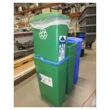 CONTINENTAL  23 GALLON RECYCLE CONTAINERS