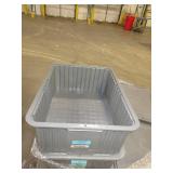 LEWIS BINS BLUE AND GREY DIVIDER BOXES WITH LIDS
