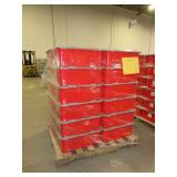 LEWIS BINS RED DIVIDER BOXES WITH LIDS