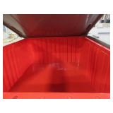 LEWIS BINS RED DIVIDER BOXES WITH LIDS