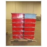 LEWIS BINS RED DIVIDER BOXES WITH LIDS
