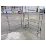 CARI-ALL STAINLESS STEEL ROLLING CARTS