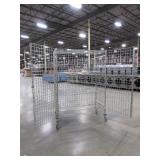 NEXEL STAINLESS STEEL ROLLING METAL CAGE