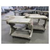AKRO-MILS, ASSORTED, BEIGE PLASTIC, ROLLING UTILITY CARTS