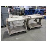 AKRO-MILS, ASSORTED, BEIGE PLASTIC UTILITY CARTS