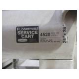 RUBBERMAID BEIGE ROLLING UTILITY CARTS