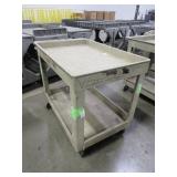 RUBBERMAID BEIGE ROLLING UTILITY CARTS