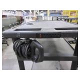 LUXOR BLACK ROLLING CARTS WITH POWER STRIPS