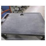 LUXOR BLACK ROLLING CARTS WITH POWER STRIPS