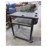 LUXOR BLACK ROLLING CARTS WITH POWER STRIPS