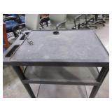 LUXOR, BLACK, ROLLING CARTS WITH POWER STRIP