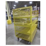 RELIUS, YELLOW, STEEL, HEAVY DUTY ROLLING CART.