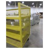 RELIUS, YELLOW, STEEL, HEAVY DUTY ROLLING CART.