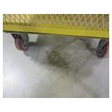 RELIUS, YELLOW, STEEL, HEAVY DUTY ROLLING CART.
