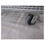 U-LINE COLLAPSABLE, WIRE CONTAINERS WITH CASTERS
