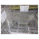 U-LINE COLLAPSABLE, WIRE CONTAINERS WITH CASTERS