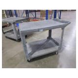 RUBBERMAID GRAY PLASTIC UTILITY CARTS