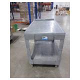 RUBBERMAID GRAY PLASTIC UTILITY CARTS