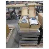 METTLER 300 LB DIGITAL SCALES WITH DISPLAYS AND POWER SUPPLIES