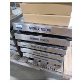 METTLER 300 LB DIGITAL SCALES WITH DISPLAYS AND POWER SUPPLIES