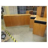 NEVERS OAK CREDENZA AND CABINETS