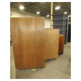 ASSORTED OAK BOOLKSHELVES