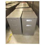 3 DRAWER PEDESTAL FILE CABINETS