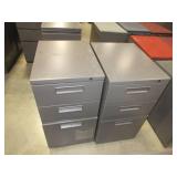 THREE DRAWER PEDESTAL FILE CABINETS