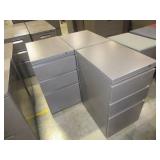 HERMAN MILLER 3 DRAWER PEDESTAL FILE CABINETS