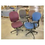 ASSORTED HERMAN MILLER UPHOLSTERED TASK CHAIRS