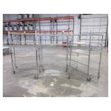 CARI-ALL STAINLESS STEEL ROLLING CARTS