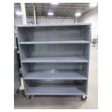 HEAVY DUTY METAL ROLLING SHELVES