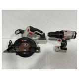 Porter Cable Drill, Circular Saw and Handle