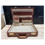 Leather Briefcase with Combination Lock