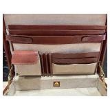 Leather Briefcase with Combination Lock