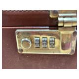 Leather Briefcase with Combination Lock