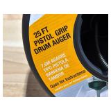 25 Foot Pistol Grip Drum Auger (New) Drain Cleaner