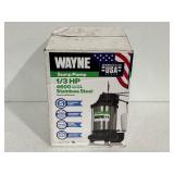 Wayne Sump Pump 1/3 HP 4600 Gallons Per Hour