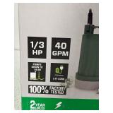 Automatic Utility Pump 1/3 HP 40 GPM