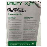 Automatic Utility Pump 1/3 HP 40 GPM