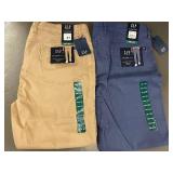Pair of GAP 5 Pocket Pants Size 40x30 Khaki and Blue