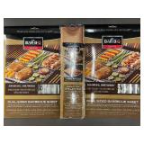 2 Mr. Bar-B-Q Signature Dual-Sided Non-Stick Grilling Sheets and a Mat