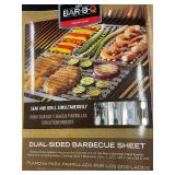 2 Mr. Bar-B-Q Signature Dual-Sided Non-Stick Grilling Sheets and a Mat