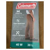 Coleman Copper Utility Work Pants Size 40W x 30L