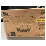 Commercial Electric LED Recessed Trim and 4-Pack PAR38 LED Bulbs