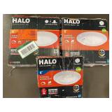 Lot of 3 Halo Surface Mount LED Downlights 4 inch and 6 inch
