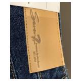 Seven 7 Slim Straight Jean Size 12 High Rise Blue Denim