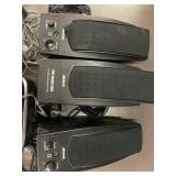 Mixed Electronics Lot with Panasonic Phone, Logitech Webcam, Altech Speakers and Accessories