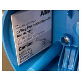 Carlon Ceiling Fan Outlet Box with Adjustable Bar Hanger Set