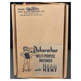 Vintage Polorator Multi-Purpose Massager with Heat and Original Box